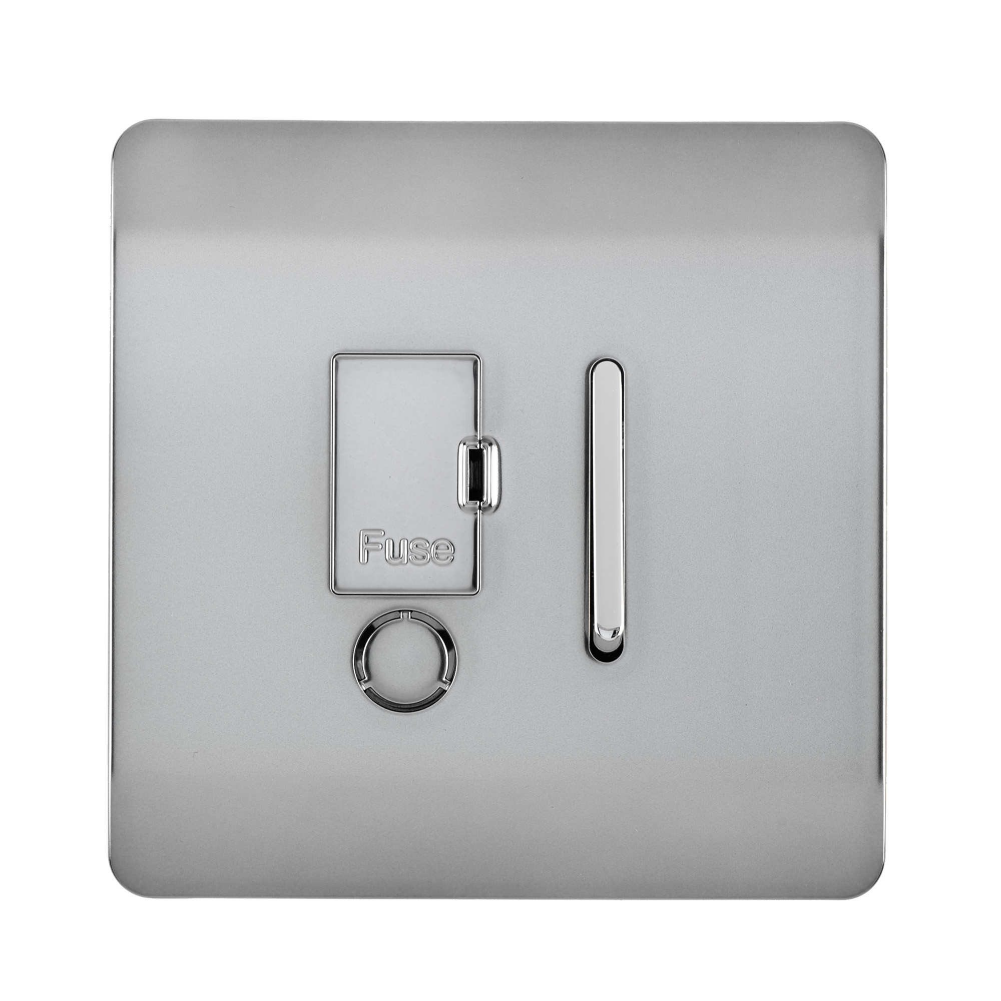 ART-FSBS  Switch Fused Spur 13A With Flex Outlet Brushed Steel